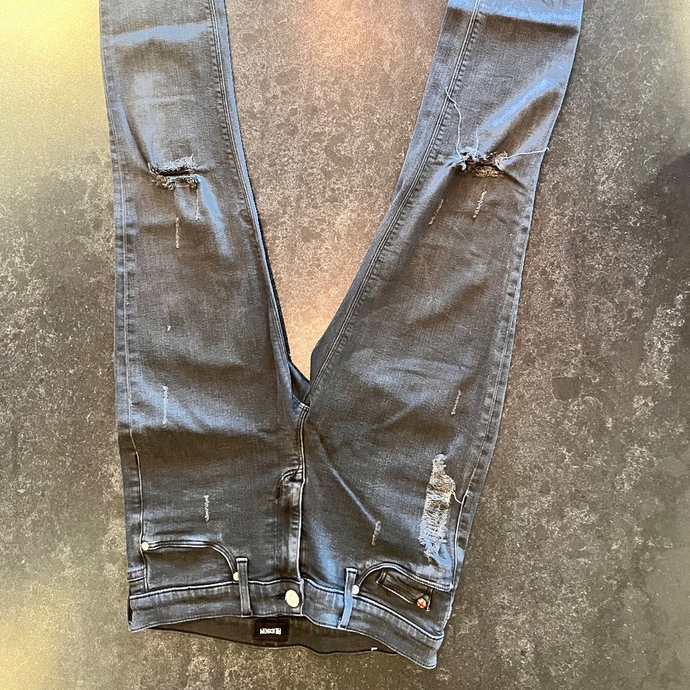 Hudson Ripped Grey Skinny Jeans Ankle Women’s